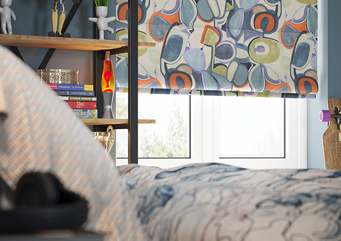 Pop, Denim - Roman Blind - Image 5